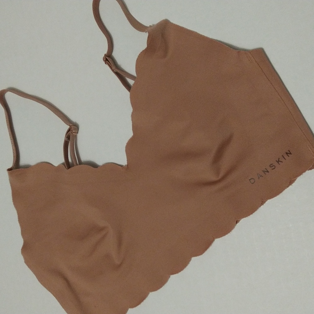 Danskin Mauve Seamless Bralette with Adjustable Straps Size S